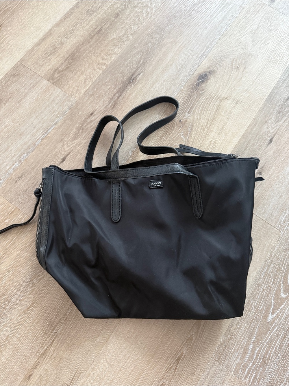 Botkier Black Nylon Tote with Top Handles